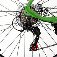 Спортивний велосипед 26 дюймів (рама 19", швидкість 21) Profi G26VELOCITY A26.1 Зелено-чорний, фото 8