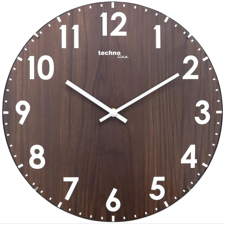 Годинник Кухонний Кварцовий Настінний для дому Technoline WT7431 Brown (WT7431) Німеччина