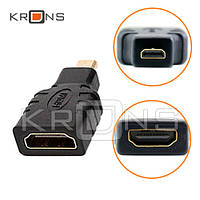 Адаптер HDMI - Micro HDMI D, мама-папа, переходник at