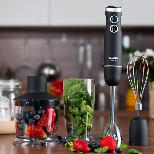 Блендерний набір 1200 Вт 4 в 1 MAGIO MG-655, фото 1