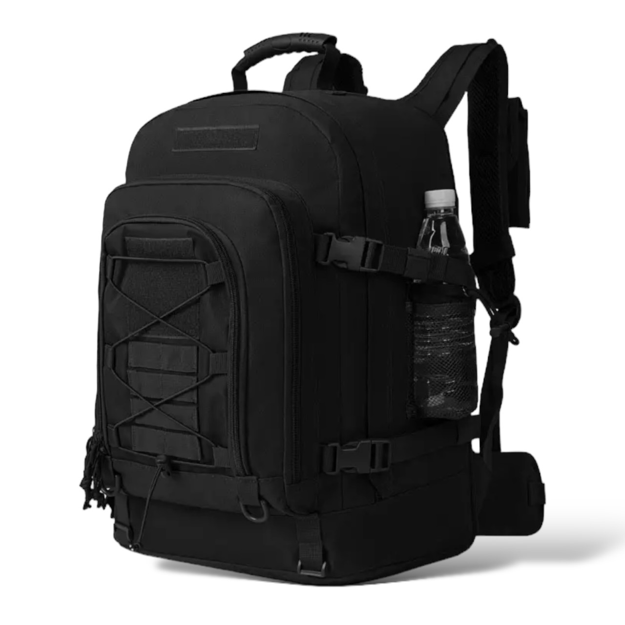 Тактичний рюкзак із чохлом для рації 50-60 л. Чорного кольору