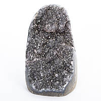 Рідкісний ЧОРНИЙ АМЕТИСТ жеода друза кварц - натуральний камінь - Уругвай
