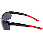 Cпортивні сонячні окуляри велокалочки Oakley 8870 Black-Red, фото 3
