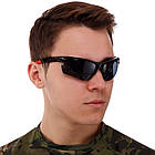 Cпортивні сонячні окуляри велокалочки Oakley 8870 Black-Red, фото 5