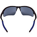 Cпортивні сонячні окуляри велоколірки Oakley 2496 Black-Grey-Blue, фото 3