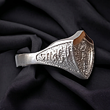 Перстень срібний із ликом Архангела Михаїла, із золотою вставкою, фото 2