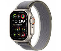 Смарт-годинник Apple Watch Ultra 2 GPS + Cellular 49mm Titanium Case with Green/Gray Trail Loop-M/L (MRF43)