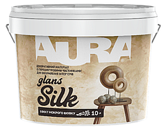 Декоративне перламутрове покриття з ефектом мокрого шовку AURA Silk Glans, 10л