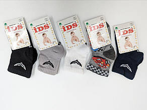 Дитячі шкарпетки середні IDS Чайка бавовна для хлопчиків 12 пар/уп мікс кольорів