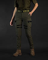 Брюки карго женские тактические военные армейские штаны для военнослужающих BEZET Aggressive XXL Зеленый EK-77