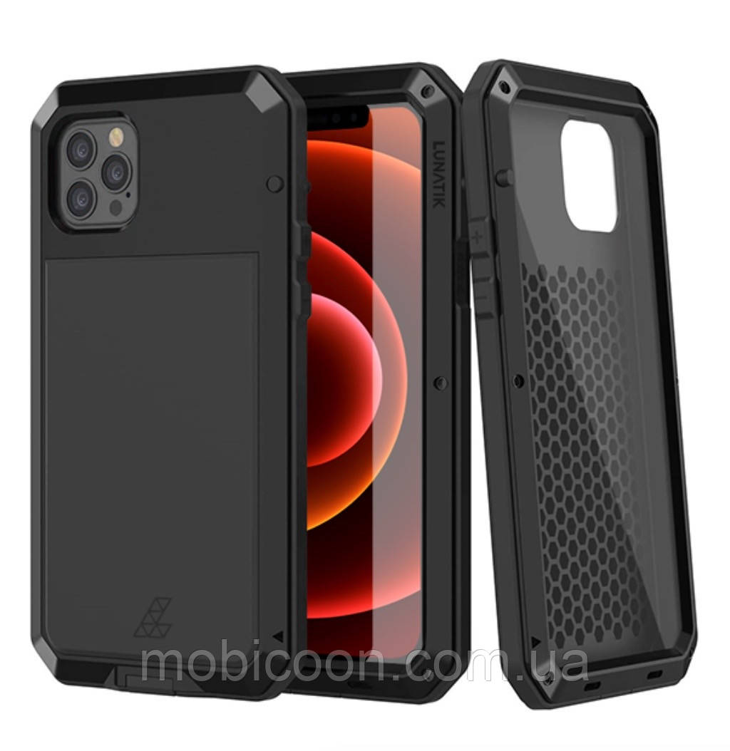 Протиударний чохол Lunatik Taktik iPhone 12 Pro Black