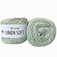 YarnArt LINEN SOFT (Ярнарт Линен Софт) № 7312 Пряжа хлопок вискоза с льном, нитки для вязания