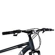 Велосипед спортивний 29" дюймів (рама 19'', SHIMANO 21SP, складання 75%) Profi MTB2903-5 Сірий, фото 4