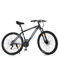Велосипед спортивний 29" дюймів (рама 19'', SHIMANO 21SP, складання 75%) Profi MTB2903-5 Сірий