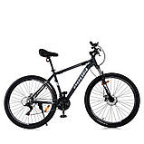 Велосипед спортивний 29" дюймів (рама 19'', SHIMANO 21SP, складання 75%) Profi MTB2903-5 Сірий, фото 4