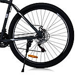Велосипед спортивний 29" дюймів (рама 19'', SHIMANO 21SP, складання 75%) Profi MTB2903-5 Сірий, фото 6