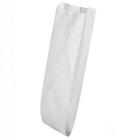 Паперовий крафт пакет Саше 70х170х40мм (ход-дог білий) , пакування 2000 шт