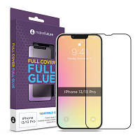 Стекло защитное MakeFuture Apple iPhone 13/13 Pro Full Cover Full Glue MGF-AI13/13P OIU