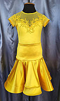 Рейтинговое платье (бейсик) для бальных танцев размер 38 на рост 134-140.
