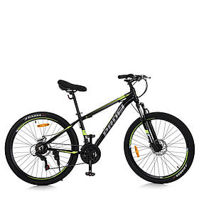 Спортивний велосипед 26 дюймів (рама 15", SHIMANO 21SP) Profi MTB2602-4 Чорно-жовтий
