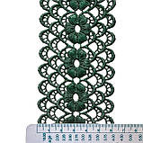 Мереживо макраме 6,5 см колір - зелений, фото 2