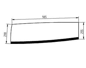 Скло дверей нижнє Liebherr R914 10675707