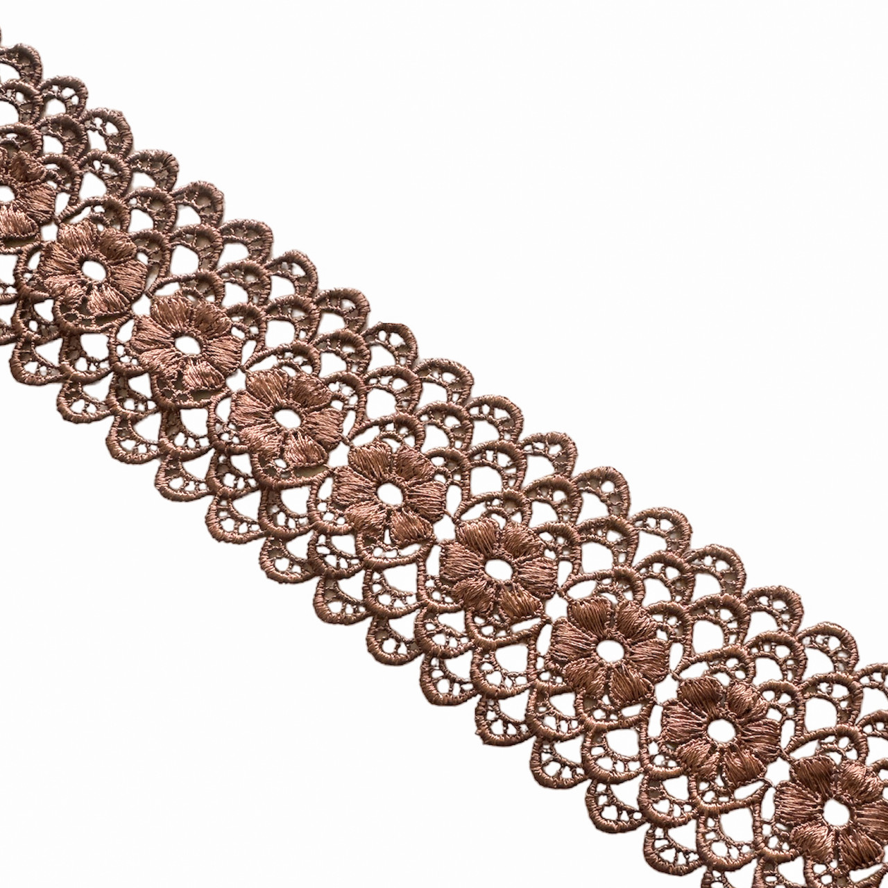 Мереживо макраме 6,5 см колір - мокко, фото 1