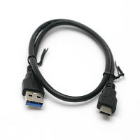 Дата кабель USB 3.0 AM Type C 0,5m PowerPlant KD00AS1253 OIU