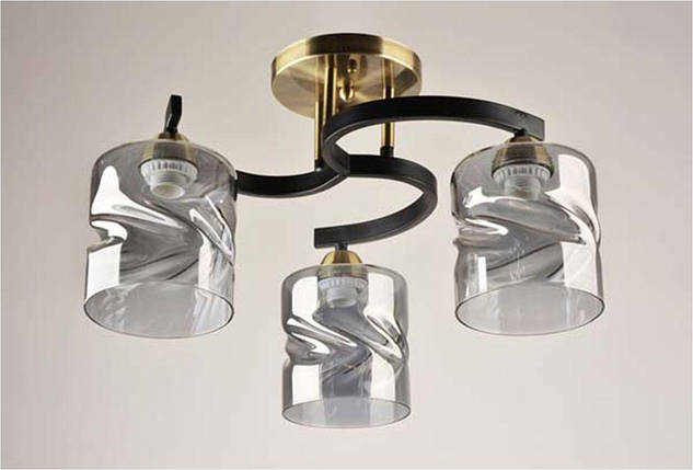 Люстра стельова на три плафони, фото 1