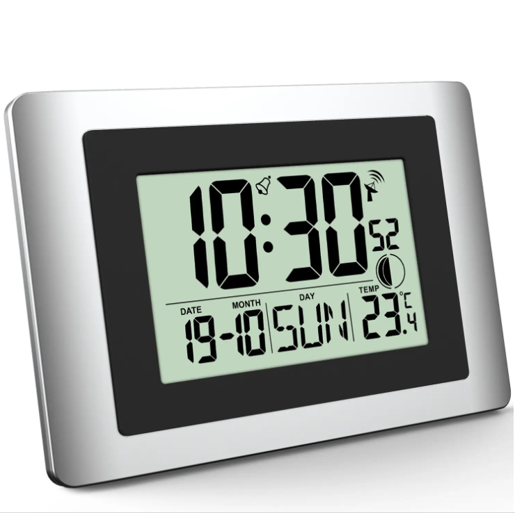 Годинник Кухонний Електронний Настінний для дому Technoline WS8028 Silver/Black (WS8028) Німеччина, фото 1