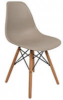 Крісло для кухні на ніжках Bonro В-173 FULL KD коричневе 25-04 топ !