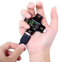USB тестер тока напряжения емкости, Type-C MicroUSB, Atorch J-7C at