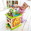 Дитячий розвиваючий Куб Сільські звірята Hape E1810 Бізікуб дерев'яний, фото 6