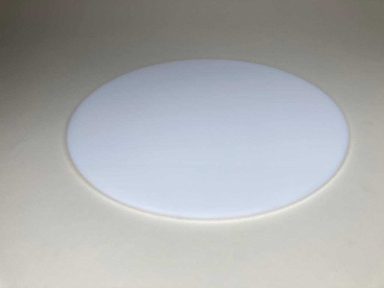 Акриловий білий (молочний) круг з оргскла d 10 см, товщина 5 мм