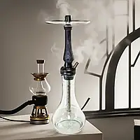 Кальян для куріння тютюну з оздобленням з дерева 2x2 Hookah Medium - Purple (фіолетовий)