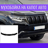 Дефлектор капота BMW X6 E71 Бмв Х6 Е71 з 2007 - 2014 р. в. Мухобойка