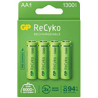 Аккумулятор Gp AA 130AAHCE-2GBE4 Recyko+ 1300 mAh * 4 130AAHCE / 4891199186523 OIU