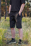 Мужские военные шорты черного цвета реп стоп летние полевые прочные шорты для военных