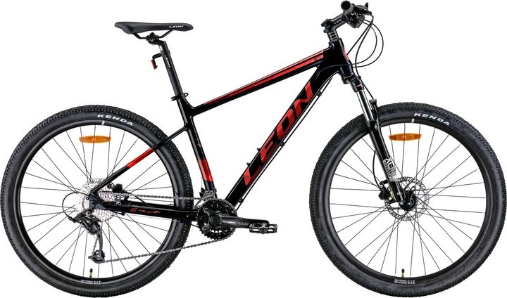 Велосипед AL 27.5" Leon XC-70 AM Hydraulic lock out HDD рама-20" чорний з червоним (м) 2022