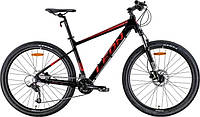 Велосипед AL 27.5" Leon XC-70 AM Hydraulic lock out HDD рама-20" черный с красным (м) 2022