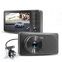 Автомобильный видеорегистратор 3 объектива камеры , 3,0-дюймовый с задней камерой 1080P