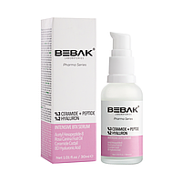 Интенсивная антивозрастная сыворотка для лица с пептидами и церамидами Bebak Pharma, 30 мл