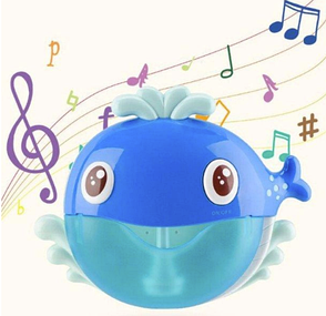 Музична іграшка для ванни, кит, що пускає мильні бульбашки TK Group "Булько Кит" 23232, синій, фото 2