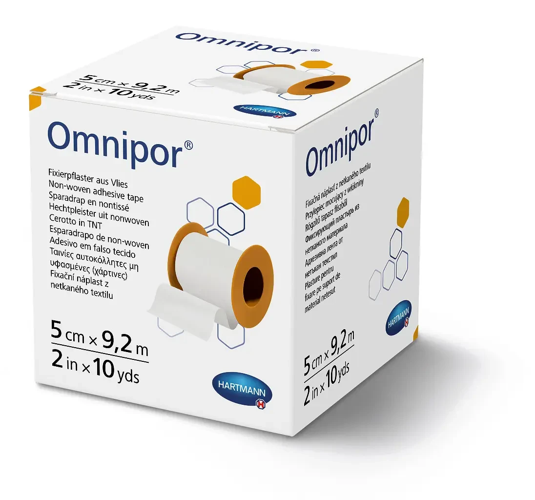 Пластир фіксуючий Omnipor® 5 см х 9,2 м з нетканого матеріалу