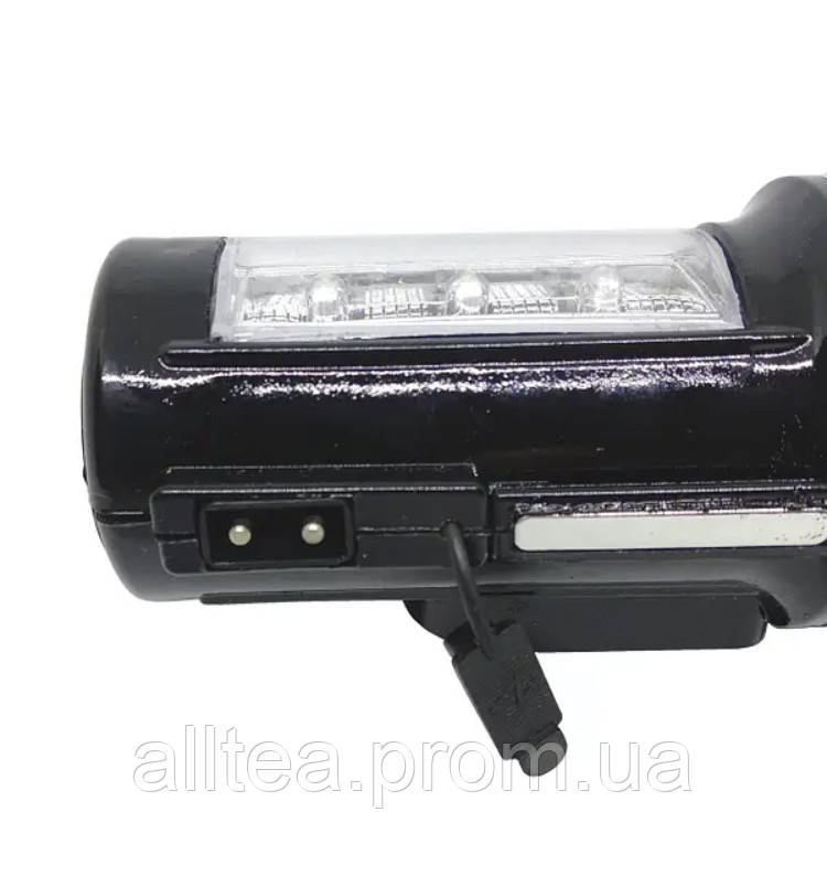 Тактический туристический ручной светодиодный аккумуляторный фонарик c магнитом STF-15628 at - фото 4 - id-p2183052047