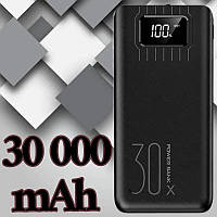 Power bank 30 000 мАч быстрая зарядка Зарядное устройство аккумулятор для телефона LED дисплей фонарик