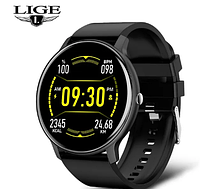 Спортивные смарт - часы LIGE с сенсорным экраном IP67, водонепроницаемые, Bluetooth для Android IOS