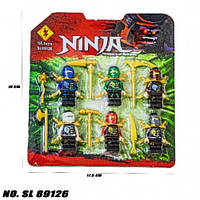 Герои Набор из 6 фигурок Ninjago 89126 на планшетке 18х17.5