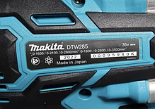 Акумуляторний гайковерт Makita DTW285 36v: 3Ah : 300Hm: Безщітковий, фото 6