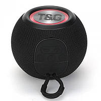 Портативная Bluetooth колонка TG337 5W радио с подсветкой Черная at